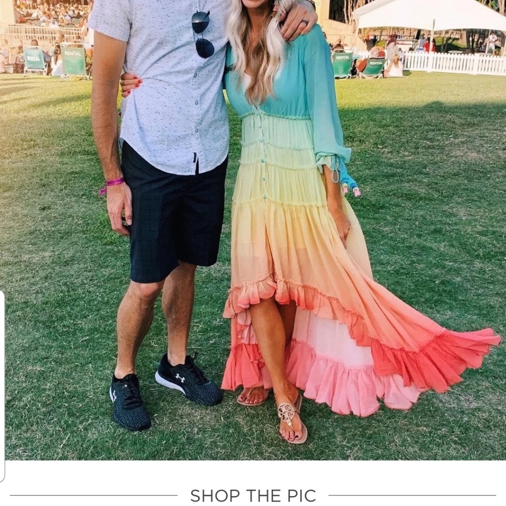 Rainbow ombre  hi low dress GORGEOUS!!!